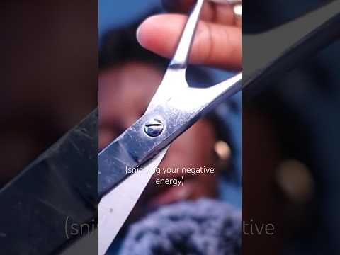 ASMR Snipping your Anxiety ⚡️✂️ #Scissor Sounds #tinglenation #asmrscissors #asmranxietyrelief