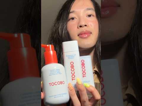 ASMR TOCOBO Skincare Bundle Review ❤️ Rewards Code: XDERAGO1 @tocobo_official​