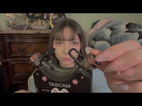 Using Long Nails To Scratch & Clear Your Ears ASMR Tingly Microphone Attention 😴
