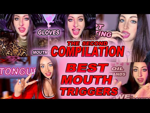 ASMR Compilation 2: Marathon of Best Mouth Triggers | Tongue, Gloves, Whisper,  Mic Triggers | Sleep