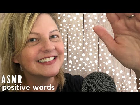 ASMR Whispering Positive Trigger Words [with Hand Movements and Hand Sounds] 👋💘