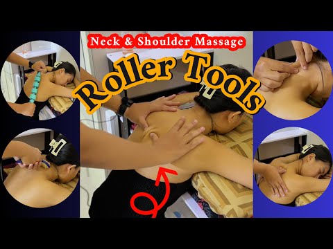 ASMR Relaxing Neck and Shoulder Massage | The Roller Tools Massage