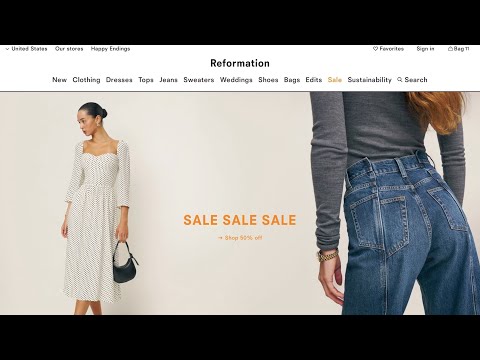 Shop The Reformation sale with me Pt. 1