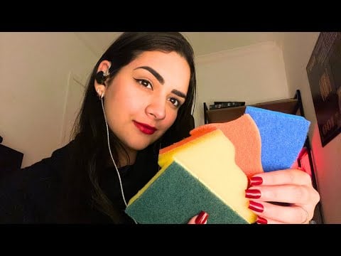 ASMR:  Sons de Esponjas para Relaxar!