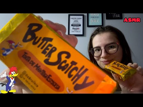 ASMR EXPERIMENTANDO TORTA ESCOCESA DO PICA-PAU #mukbang