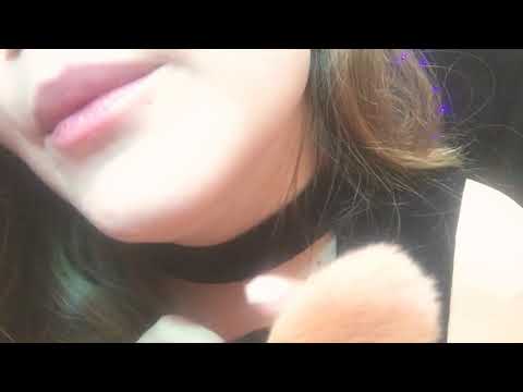 ASMR Close up Brushing, Inaudible, Mouth Sounds