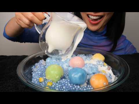BUA LOY (ASMR THAI DESSERT EATING SOUNDS) NO TALKING | SAS-ASMR
