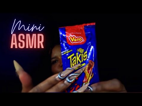 Quick Triggers! Trying the Taki and Chamoy lollipop for the first time | Long Nails Asmr
