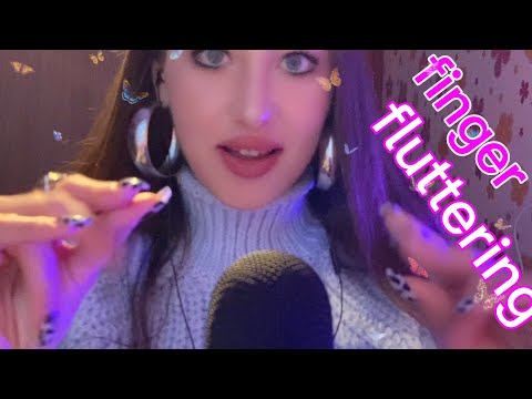 ASMR Intense finger fluttering, nail sounds with hand movements for your relaxation and tingles