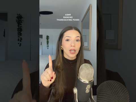ASMR RANKING THANKSGIVING FOODS 🍗 #asmr #whispering #thanksgiving