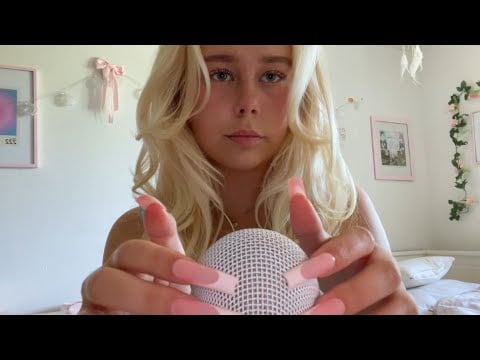 MIC TRIGGERS 🎙️ fluffy cover, bare mic, brushing 💗 ASMR