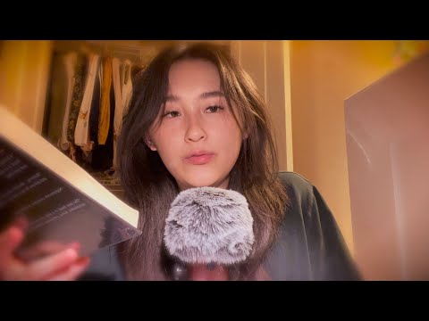 ASMR 🌟 inaudible sticky whispers reading to you (echo layers)