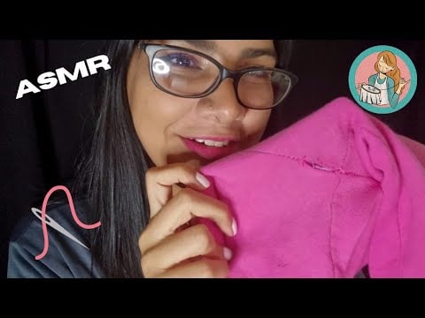 ASMR masticando chicle cosiendo un pantalonsito de mi bebe 💞
