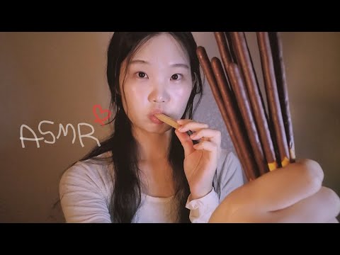 빼빼로 수다+탭핑+이팅 팅글팅글🌌🌠 | 위스퍼링 속삭임 수다 | 핀마이크 talking ,whispering korean asmr