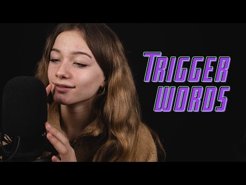 ASMR - WHISPERING random TRIGGER WORDS to help you sleep!