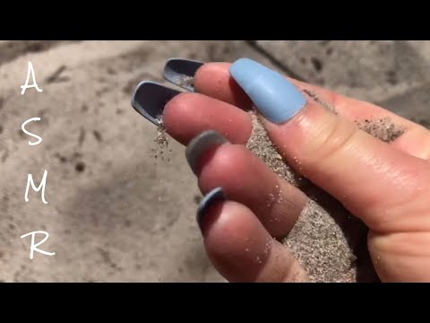 ASMR at the beach ☀️💨 | *windy af*