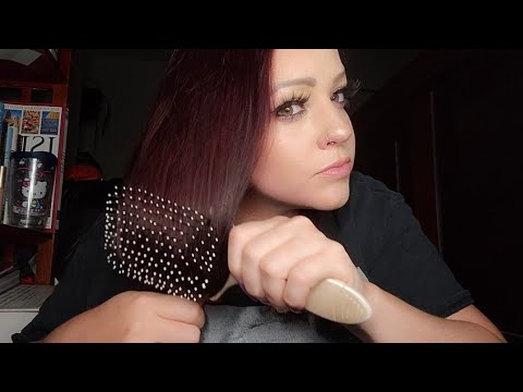 ASMR | BRUSHING MY HAIR | SCALP MASSAGE | HAIR PLAY