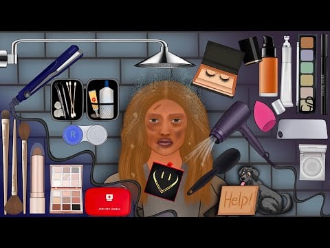 Homeless girl makeover animation ASMR|| makeup ASMR transformation||helping homeless by transforming