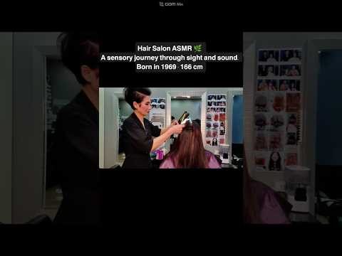 Hair salon ASMR visual and hearing activation #Magic straight, break the strong curly chain to make