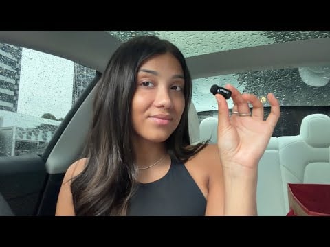 ASMR Mouth Sounds In The Rain 🌧️ In My Car (Tesla)