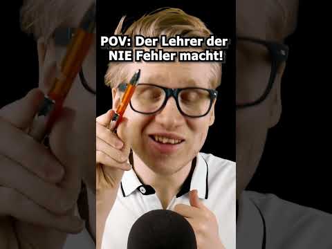 ASMR - POV: Der Lehrer der NIE Fehler macht! #shorts #asmr #roleplay #deutscheasmr