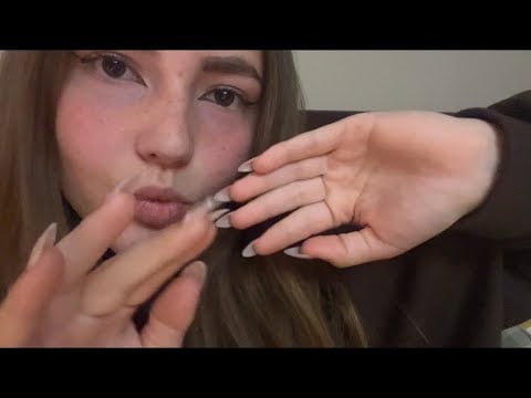 ASMR Tingly Handmovements & Up close mouth sounds 