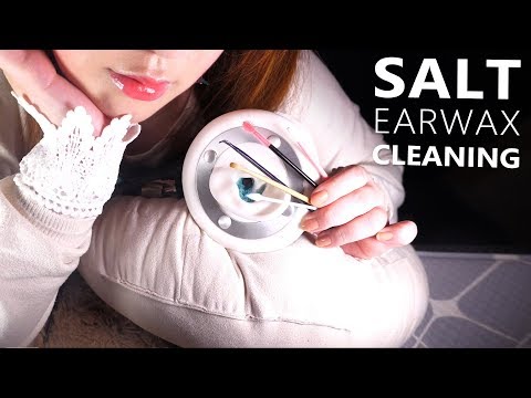 ASMR SALT EARWAX Cleaning✨ (picking, Intense, Deep, Shivering but Relaxing)