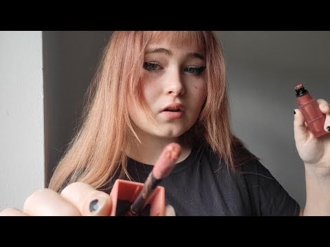 ASMR Quickly Doing Your Makeup for a Date (you're late) (fast and aggressive)