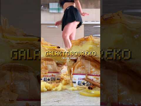 Barefoot Food Crushing: Pea vs. Juicy Galaktoboureko in Sneakers! Oddly Satisfying ASMR