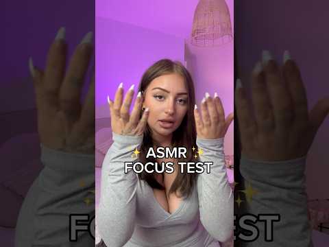 Focus test!!! #asmr #tingles #asmrvideos