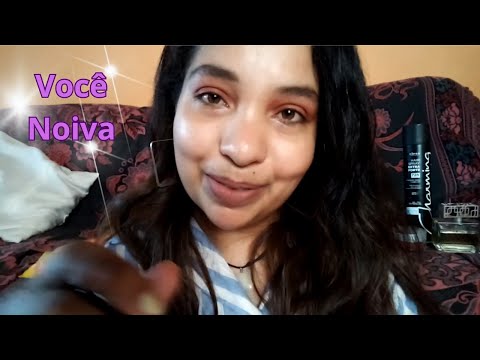 ASMR Arrumando Você Noiva - Maquiagem e Penteado