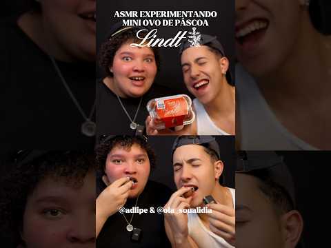 ASMR COMENDO MINI OVO DE PÁSCOA LINDT 🍫