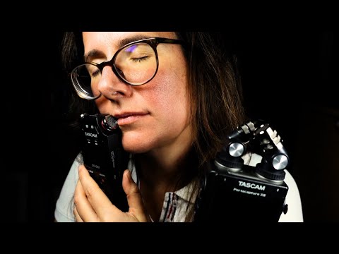 ASMR Wet Mouth Sounds 👄 Tascam vs. Tascam