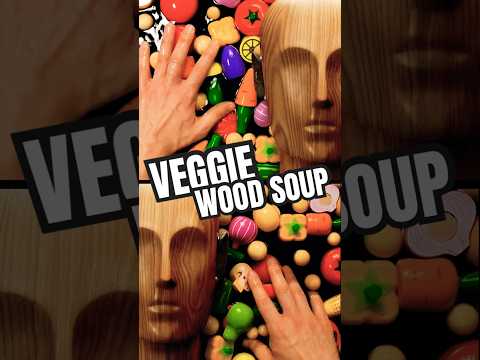 VEGGIE WOOD SOUP?! #asmr #shorts #woodsoup