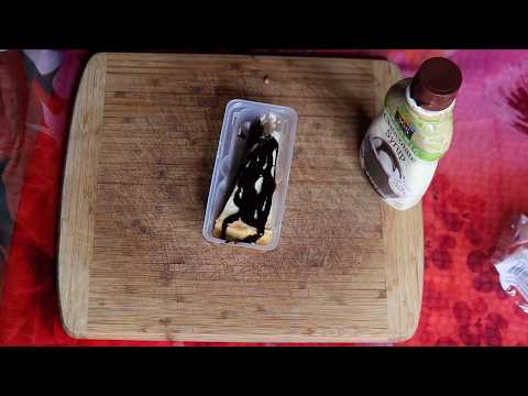 ASMR Organic Chocolate Syrup With Cheesecake Eating Sounds