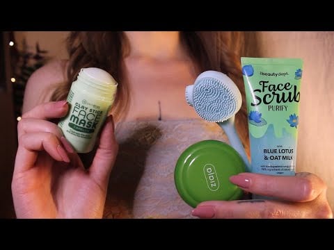 ASMR Skincare Routine 🩵✨ Layered sounds, no talking, gentle personal attention for sleep