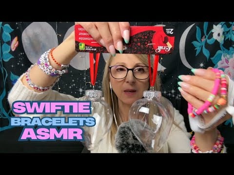 ASMR friendship bracelets from The Eras Tour. Jewelry Show and Tell.