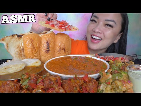 ASMR Indian FOOD *FULL FACE FRIDAY (EATING SOUNDS) NO TALKING | SAS-ASMR