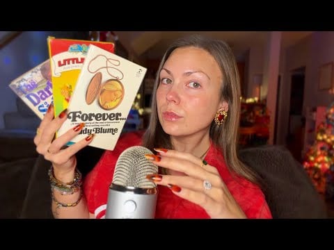 asmr/ close whispers, gentle mic scratching, + nostalgic items ❤️💫