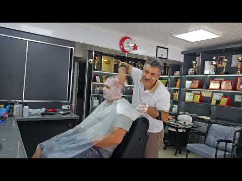 ASMR LIVE : RELAXING HAIR AND BEARD TRIMMING AND HEAD MASSAGE