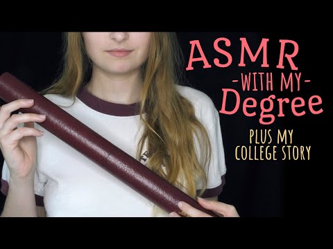 ASMR | Using My Degree for ASMR + My College Story! (whispered advice, tapping)