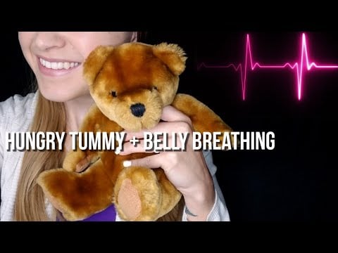 Comforting Hungry Tummy + Belly Breathing & Soft Whispers [ASMR]