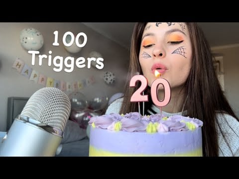 Asmr 100 triggers in 10 minutes 🪐Asmr sleep 😴 #asmr #asmrsleep #asmrtriggers