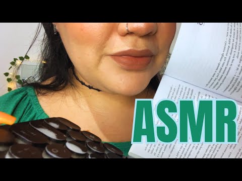 ASMR 📝Caseiro: Sons de teclado, folhas, escrita e sussurros, para dormir e relaxar