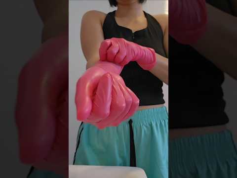 #asmrgirl #relax #glovesounds #gloves #pink #notalking