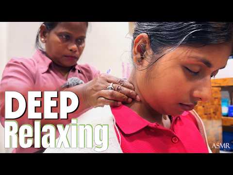 Semi_Intense Indian Head Massage For Deep Relaxation & Sleep💤 || Massage Therapy @ Real Shop ASMR