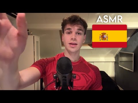 ASMR TRIGGER WORDS in SPANISH (with hand movements)
