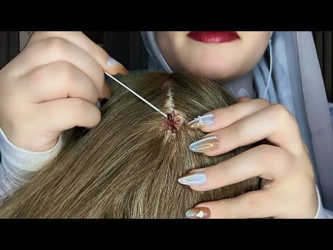 ASMR Lice Check | Searching for Tiny Bugs & Relaxing Scalp Scratching