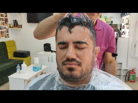 ASMR TURKISH BARBER RELAXING/ FACE CLEANING / BACK AND ARM MASSAGE