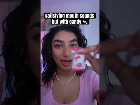 mouth sounds with HELLO KITTY candy 🍬 #asmr #asmrtingles